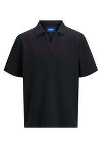 Jack & Jones - Jack&Jones Komplet polo i spodenki Slington 12281841 Czarny Relaxed Fit. Kolor: czarny. Materiał: bawełna #3