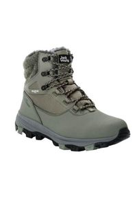 Buty do chodzenia męskie Jack Wolfskin Everquest High Texapore. Wysokość cholewki: za kostkę. Zapięcie: sznurówki. Kolor: zielony. Materiał: materiał, syntetyk. Szerokość cholewki: normalna. Sport: turystyka piesza