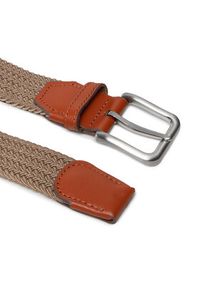 Jack & Jones - Jack&Jones Pasek Męski Jacspring Woven Belt Noos12118114 Beżowy. Kolor: beżowy. Materiał: materiał