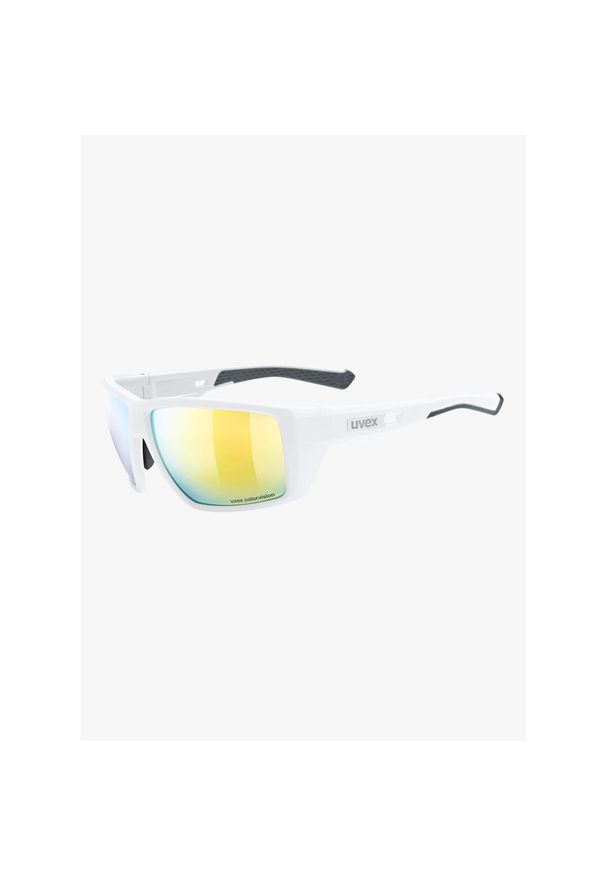 Okulary przeciwsłoneczne Uvex MTN Venture CV - white matt/mirror yellow. Kolor: biały. Sport: turystyka piesza