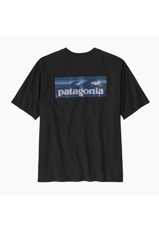 Koszulka męska Patagonia Boardshort Logo Pocket Responsibili ink. Kolor: czarny. Sport: turystyka piesza