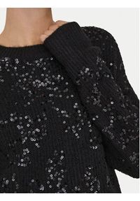 only - ONLY Sweter Alta 15353230 Czarny Regular Fit. Kolor: czarny. Materiał: syntetyk #5
