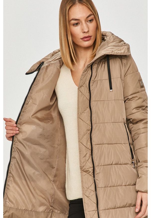 Tiffi - Kurtka Cindy kolekcja Eco Fifi. Okazja: na co dzień. Kolor: beżowy. Materiał: materiał, puch. Styl: casual