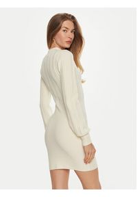 Guess Sukienka dzianinowa W4BK08 Z2V42 Écru Regular Fit. Materiał: syntetyk #5