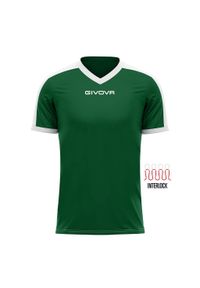 Givova Revolution T-shirt Sportowy 3XL Zielony Oddychający. Kolor: zielony, biały, wielokolorowy. Materiał: poliester. Sport: piłka nożna