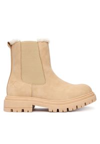 Botki Calvin Klein. Kolor: beżowy #1