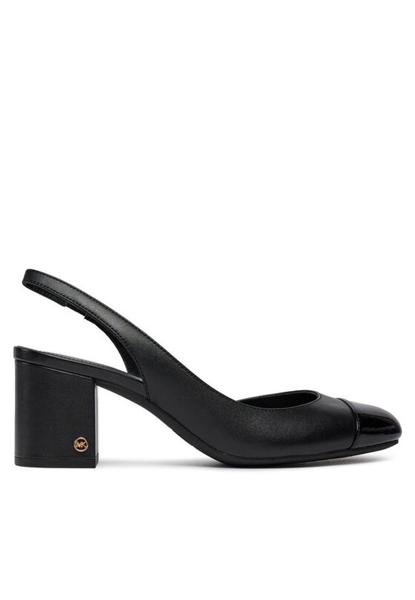 MICHAEL Michael Kors Czółenka Perla Flex Sling Pump 40R4PLMP1L Czarny. Kolor: czarny. Materiał: skóra