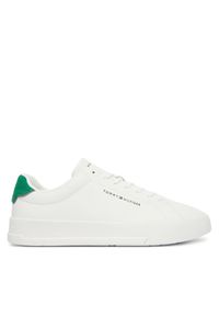 TOMMY HILFIGER - Tommy Hilfiger Sneakersy Th Court Lth Detail Ess FM0FM05367 Biały. Kolor: biały. Materiał: skóra #1