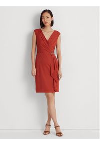 Lauren Ralph Lauren Sukienka koktajlowa 253906356003 Czerwony Regular Fit. Kolor: czerwony. Materiał: syntetyk. Styl: wizytowy