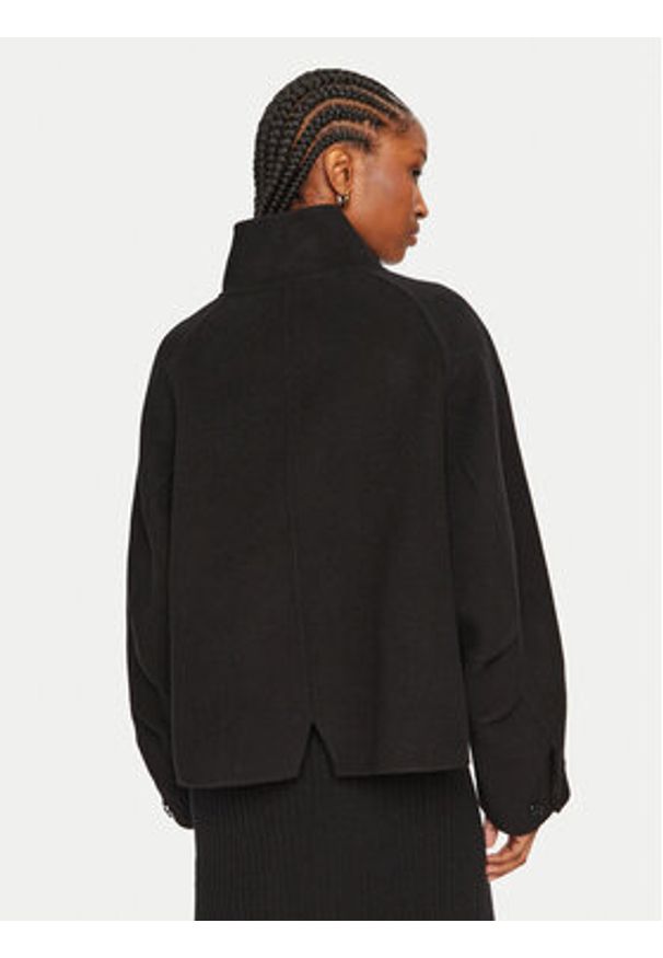 Pinko - PINKO Płaszcz wełniany Cucchiaio 103842 A1ZQ Czarny Regular Fit. Kolor: czarny. Materiał: wełna