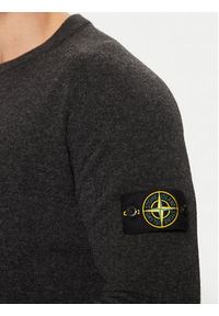 Stone Island Sweter 8115545B4 Szary Regular Fit. Kolor: szary. Materiał: wełna