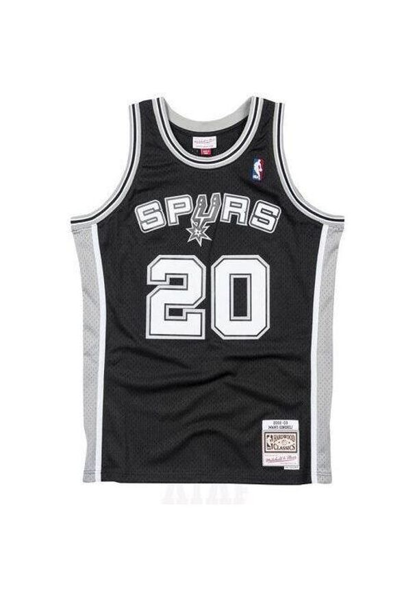 Mitchell & Ness - Jersey San Antonio Spurs NBA Swingman. Kolor: czarny. Materiał: jersey. Sport: koszykówka