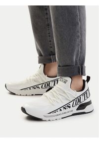 Versace Jeans Couture Sneakersy 80YA3SA3 Biały. Kolor: biały. Materiał: materiał #1