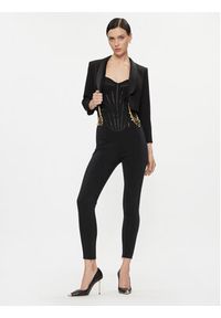 Elisabetta Franchi Spodnie materiałowe PA-036-37E2-V420 Czarny Slim Fit. Kolor: czarny. Materiał: wiskoza, materiał #5