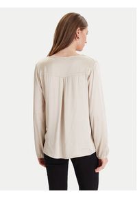 Maryley Bluzka 25IB824/18LA Beżowy Regular Fit. Kolor: beżowy. Materiał: wiskoza #3