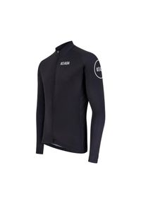 KEADA SPORTS - Męska koszulka kolarska z długim rękawem – Czarna. Kolor: czarny. Długość rękawa: długi rękaw. Długość: długie. Sport: kolarstwo