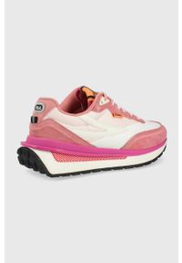 Fila buty Reggio kolor różowy. Zapięcie: sznurówki. Kolor: różowy. Materiał: guma. Obcas: na platformie