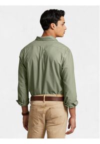 Polo Ralph Lauren Koszula 710804257032 Zielony Slim Fit. Typ kołnierza: polo. Kolor: zielony. Materiał: bawełna