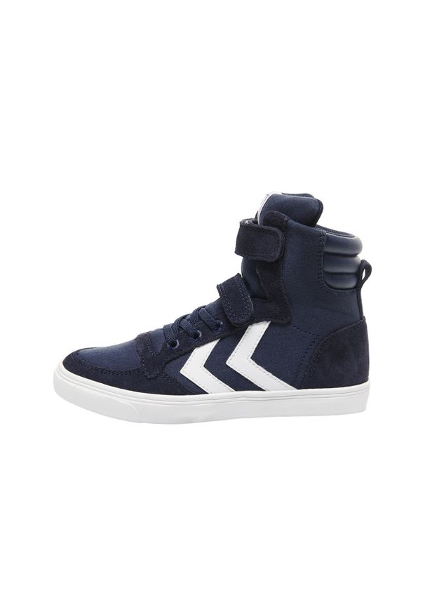 Sneakersy dziecięcy Hummel Slimmer Stadil High. Okazja: na uczelnię, na co dzień. Kolor: niebieski, zielony, wielokolorowy. Sport: turystyka piesza