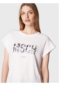 Moss Copenhagen T-Shirt Alva 16708 Biały Boxy Fit. Kolor: biały. Materiał: bawełna