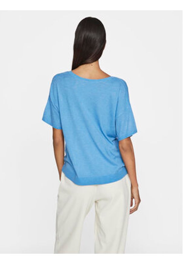 Vila T-Shirt Abella 14089540 Niebieski Relaxed Fit. Kolor: niebieski. Materiał: syntetyk
