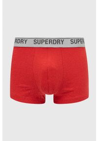 Superdry bokserki (3-pack) męskie kolor bordowy. Kolor: czerwony