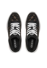 Guess Sneakersy Samra2 FLTSM2 FAL12 Czarny. Kolor: czarny. Materiał: skóra