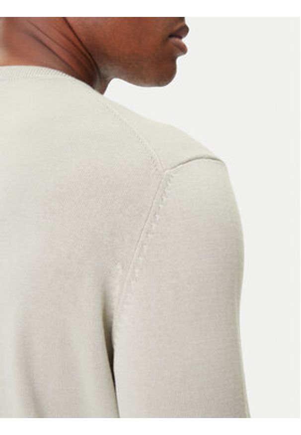 Aeronautica Militare Sweter 252MA1611UL00506 Beżowy Regular Fit. Kolor: beżowy. Materiał: bawełna