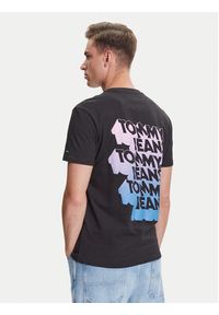 Tommy Jeans T-Shirt Stack Backprint DM0DM21589 Czarny Regular Fit. Kolor: czarny. Materiał: bawełna #4