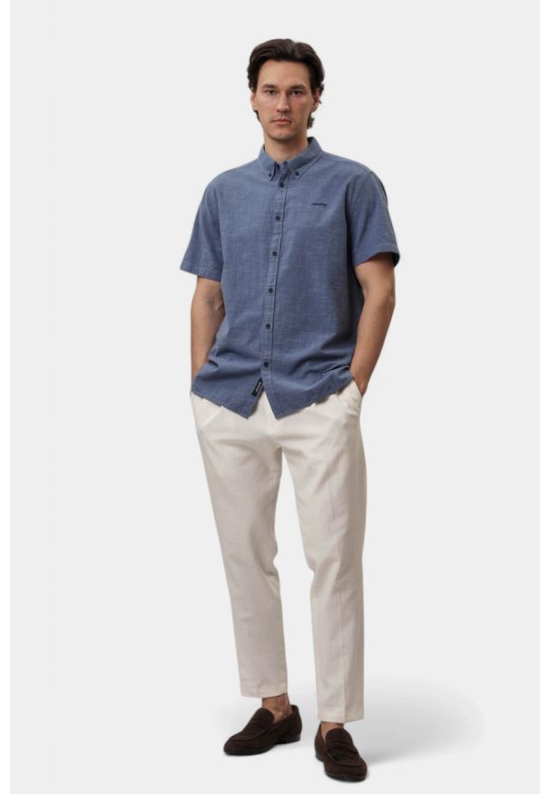 Męska Koszula Mustang Style Berkeley Middle Blue Two Tone 1016252 12722