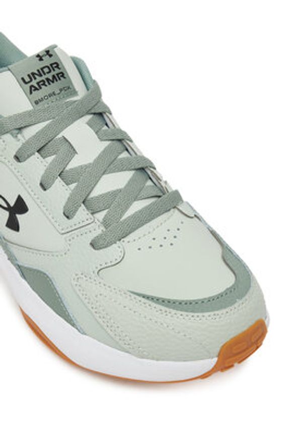Under Armour Buty na siłownię UA Edge LTHR 3028375-378 Zielony. Kolor: zielony. Materiał: skóra. Sport: fitness