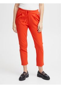 Fransa Spodnie materiałowe 20605622 Czerwony Regular Fit. Kolor: czerwony. Materiał: syntetyk #1