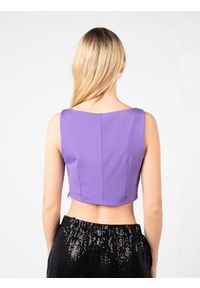 Pinko Top "Tassativo" | 100479 A0HM | Kobieta | Fioletowy. Kolor: fioletowy. Materiał: elastan, wiskoza, poliamid. Długość rękawa: na ramiączkach. Styl: elegancki #2