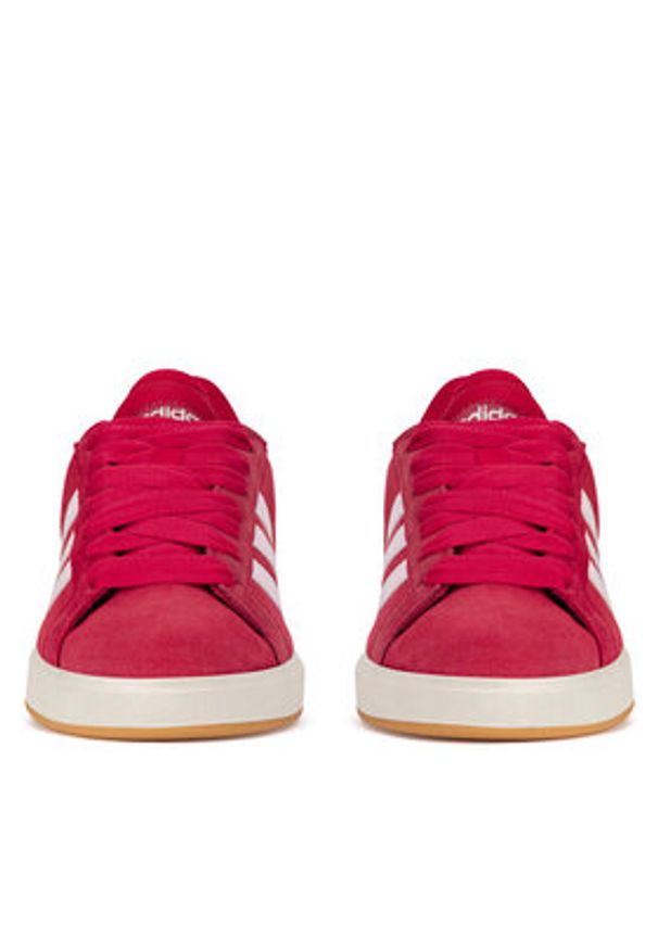 Adidas - adidas Sneakersy GRAND COURT BASE 00s IH6190 Czerwony. Kolor: czerwony. Materiał: zamsz, skóra