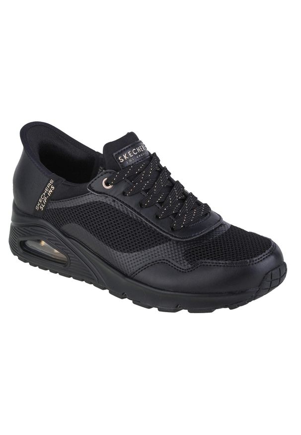 skechers - Buty sportowe Sneakersy damskie, Skechers Uno-Slip-In Air. Kolor: czarny. Sport: turystyka piesza