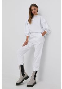 TwinSet - Twinset bluza damska kolor biały z aplikacją. Kolor: biały. Materiał: dzianina. Długość rękawa: długi rękaw. Długość: długie. Wzór: aplikacja #5
