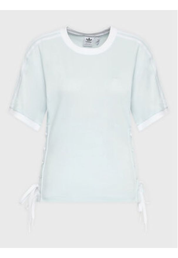 Adidas - adidas T-Shirt Always Original Laced HK5063 Błękitny Loose Fit. Kolor: niebieski. Materiał: bawełna