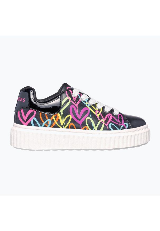 skechers - Buty dziecięce SKECHERS Hi Ridge Heart Takeover. Kolor: czarny