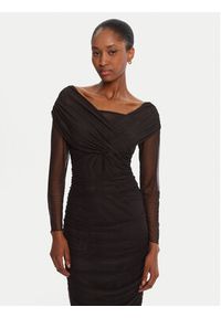 Rinascimento Sukienka koktajlowa CFC0126152003 Czarny Slim Fit. Kolor: czarny. Materiał: syntetyk. Styl: wizytowy #4