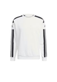 Adidas - Bluza piłkarska męska adidas Squadra 21 Sweat Top. Kolor: biały. Materiał: polar. Sport: piłka nożna #1