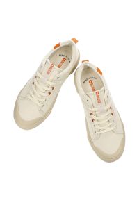 Big-Star - Beżowe Trampki Big Star Sportowe Obuwie Damskie. Okazja: na co dzień. Kolor: beżowy. Materiał: materiał. Styl: sportowy #5