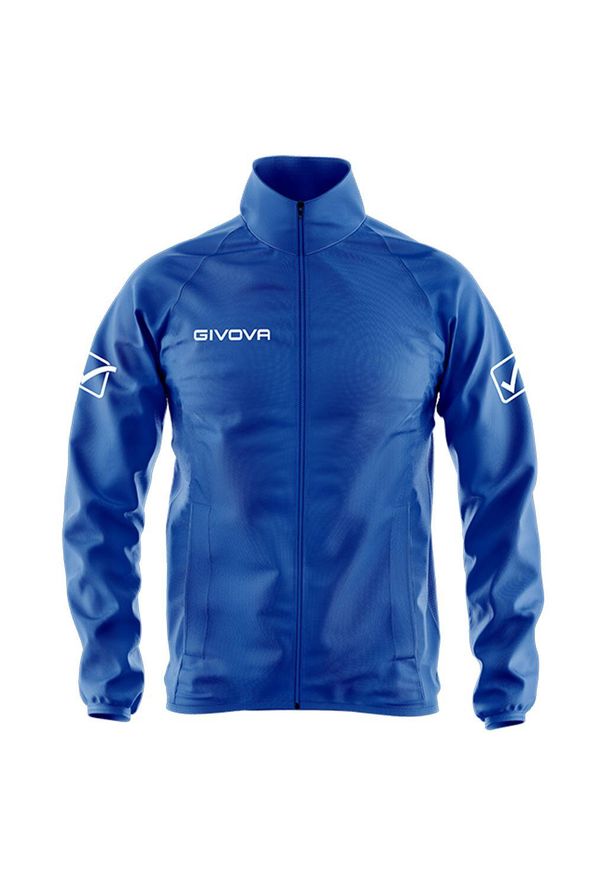 Kurtka Givova Rain Basico niebieska. Kolor: niebieski. Materiał: nylon. Sezon: zima. Sport: bieganie