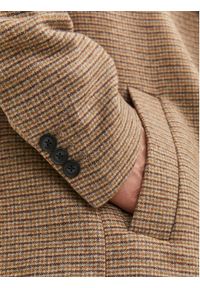 Jack & Jones - Jack&Jones Płaszcz wełniany 12239008 Beżowy Regular Fit. Kolor: beżowy. Materiał: wełna, syntetyk