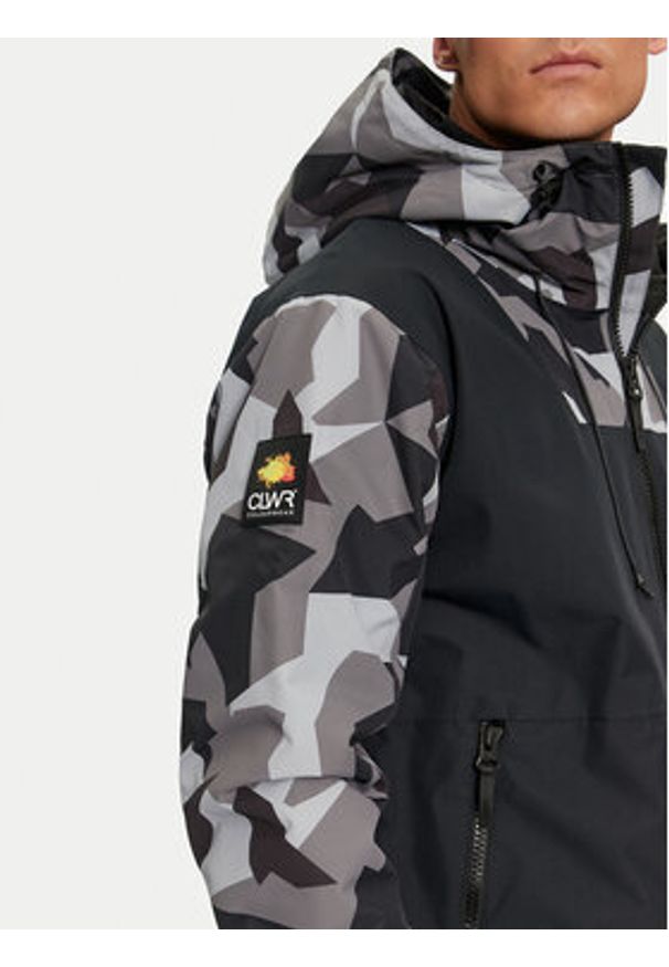 Colourwear Kurtka narciarska Block Jacket 7010295 Czarny Regular Fit. Kolor: czarny. Materiał: syntetyk. Sport: narciarstwo