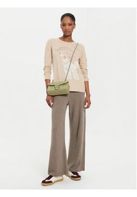 Weekend Max Mara Bluzka Quinoa 2425946022 Beżowy Regular Fit. Kolor: beżowy. Materiał: bawełna #5