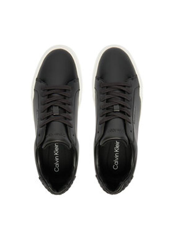 Calvin Klein Sneakersy Chunky Cupsole Laceup Lth Bt Aop YW0YW02036 Czarny. Kolor: czarny. Materiał: skóra