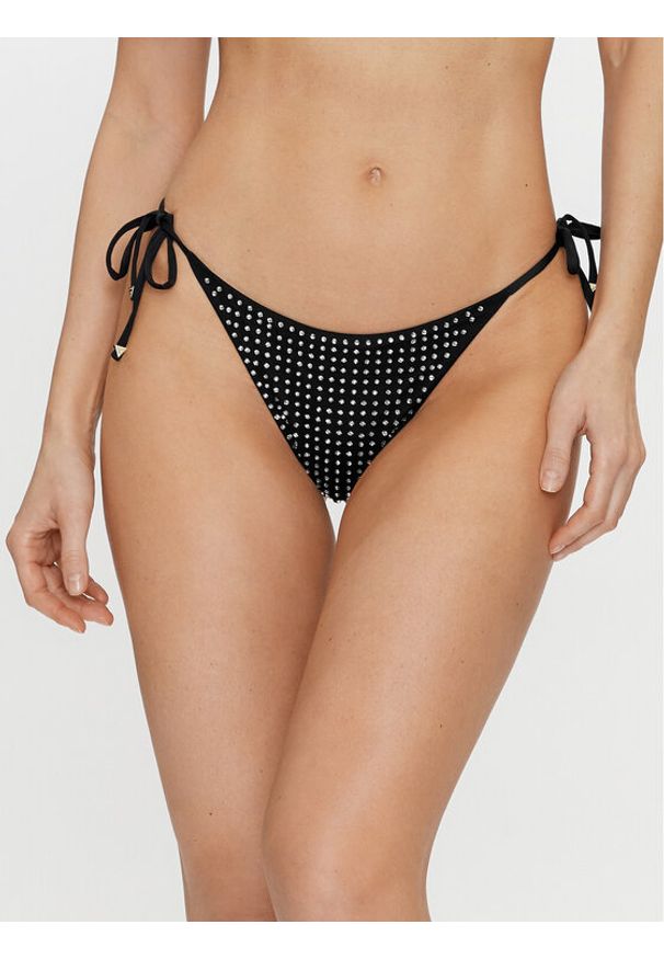 Guess Dół od bikini E4GO06 KC5Z0 Czarny. Kolor: czarny. Materiał: syntetyk
