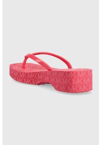 MICHAEL Michael Kors japonki Lilo damskie kolor różowy na platformie 40S3KIFA1Q. Kolor: różowy. Obcas: na platformie #4