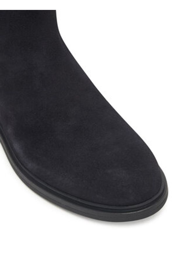 TOMMY HILFIGER - Tommy Hilfiger Sztyblety Flag Boot FW0FW08780 Granatowy. Kolor: niebieski. Materiał: zamsz, skóra