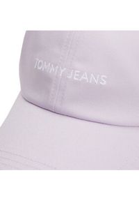 Tommy Jeans Czapka z daszkiem Linear Logo AW0AW15845 Fioletowy. Kolor: fioletowy. Materiał: bawełna